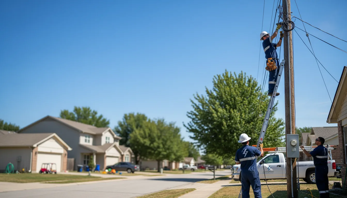 Residential electrician providing installation services in Madison, KS